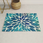 Petal Burst - Turquoise Rug Gallery Image 1