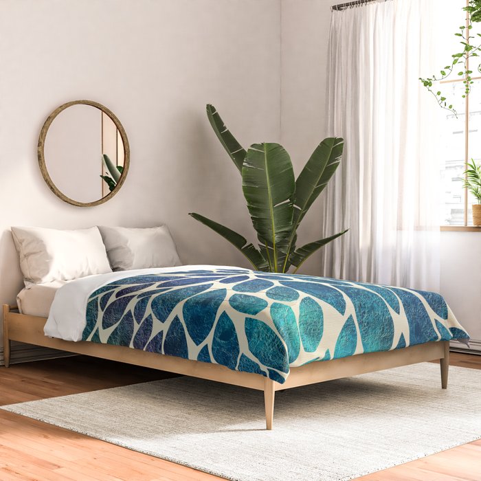 Petal Burst - Turquoise Comforter Gallery Image 2