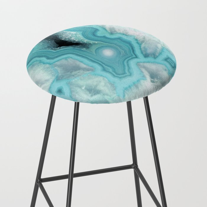 Aqua Sea Stone Stool Gallery Image 2