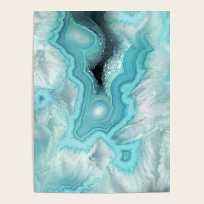 Aqua Sea Stone Poster Gallery Image 4