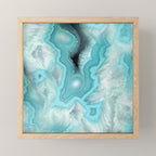 Aqua Sea Stone Mini Art Print Gallery Image 1