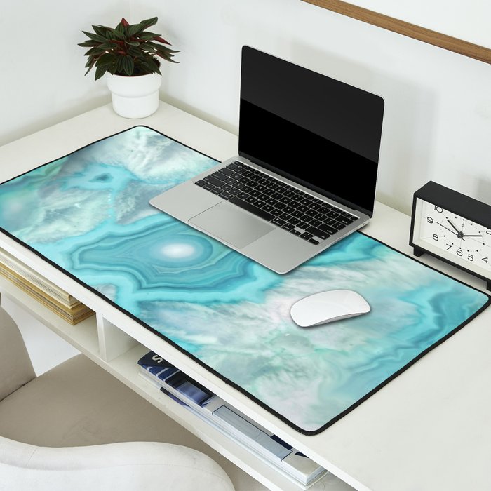 Aqua Sea Stone Desk Mat Gallery Image 2