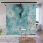 Aqua Sea Stone Wall Mural Gallery Image 1