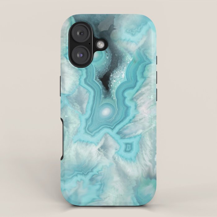 Aqua Sea Stone iPhone Case