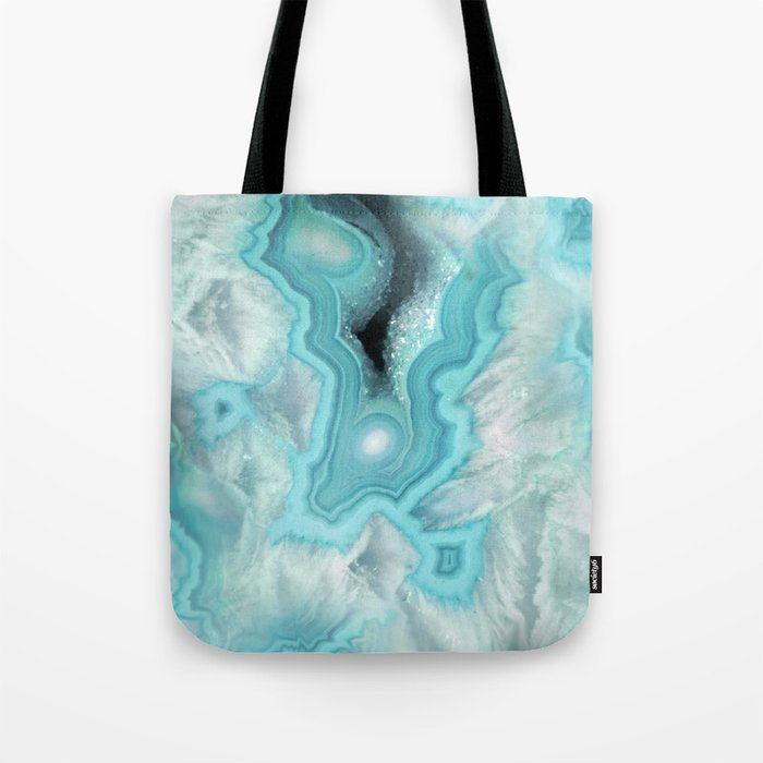 Aqua Sea Stone Tote Bag Gallery Image 1