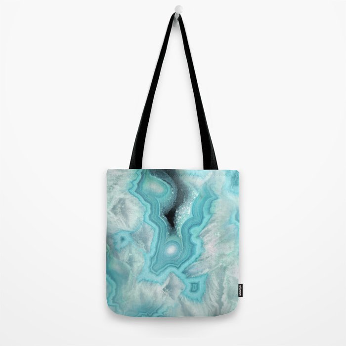 Aqua Sea Stone Tote Bag Gallery Image 2