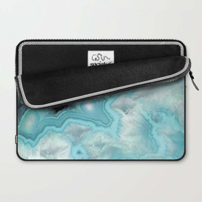 Aqua Sea Stone Laptop Sleeve Gallery Image 2