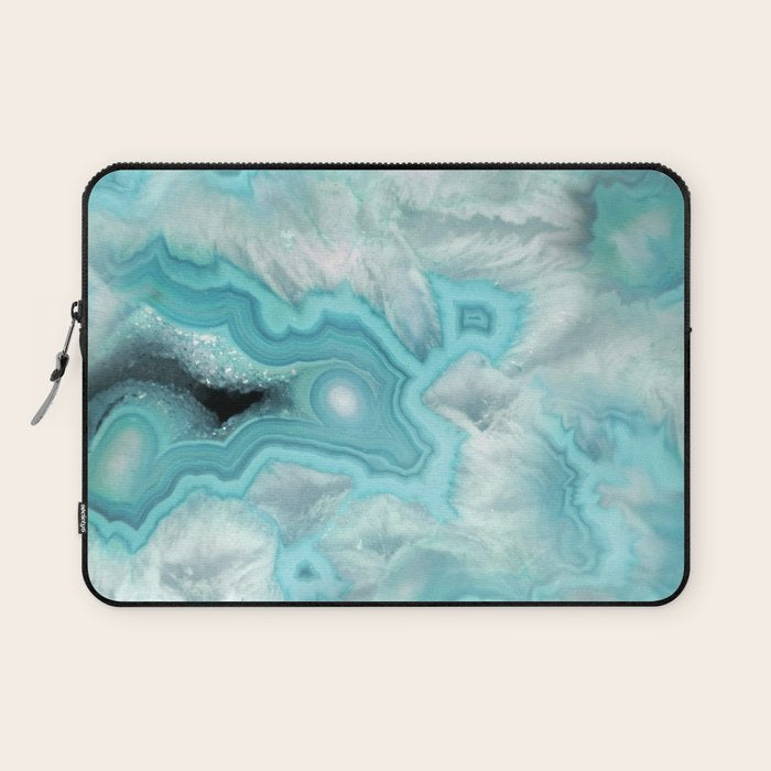 Aqua Sea Stone Laptop Sleeve Gallery Image 1