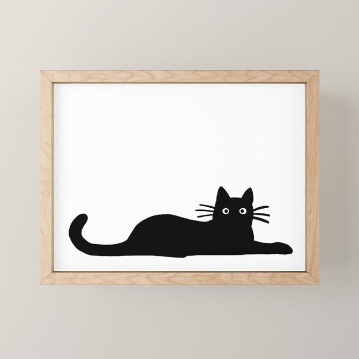 Black Cat(s) Mini Art Print Gallery Image 1