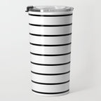 Minimalist Line Stripes Black And White Stripe Nautical Lines Drawing Travel Mug Gallery Image 3