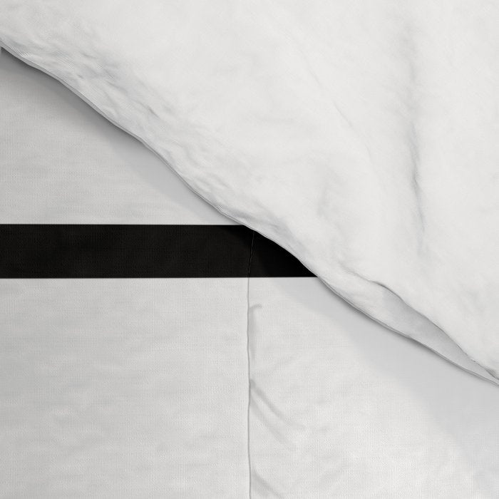 Minimalist Line Stripes Black And White Stripe Nautical Lines Drawing Comforter Gallery Image 4