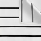 Minimalist Line Stripes Black And White Stripe Nautical Lines Drawing Wall Tapestry Gallery Image 3