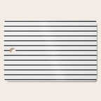 Minimalist Line Stripes Black And White Stripe Nautical Lines Drawing Cutting Board Gallery Image 1