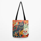 Dia De Los Muertos Cat Tote Bag Gallery Image 2