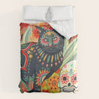 Dia De Los Muertos Cat Duvet Cover Gallery Image 6