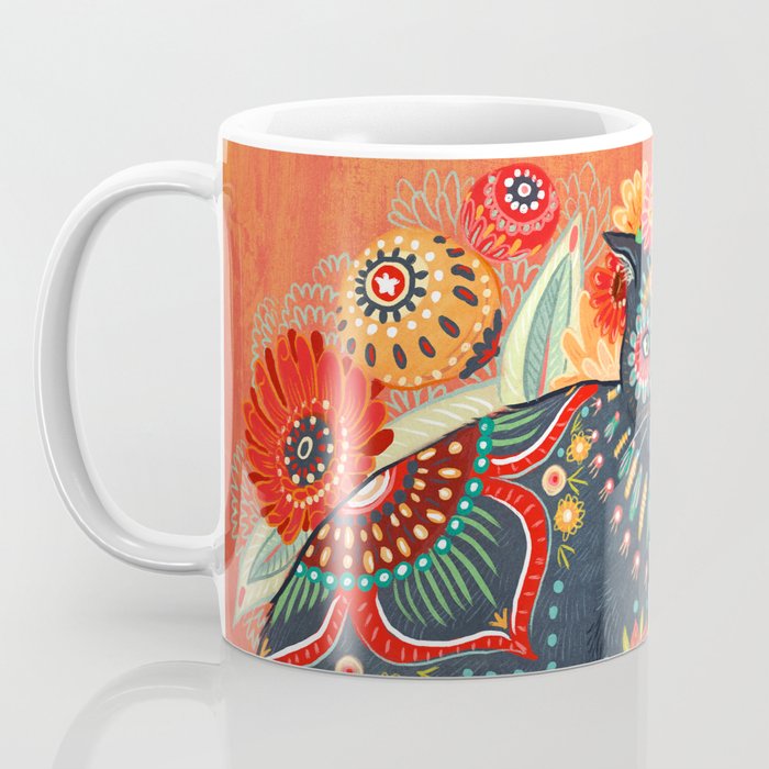Dia De Los Muertos Cat Coffee Mug Gallery Image 3