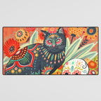 Dia De Los Muertos Cat Desk Mat Gallery Image 3