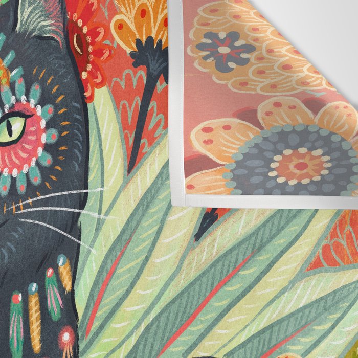 Dia De Los Muertos Cat Wall Tapestry Gallery Image 3