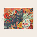 Dia De Los Muertos Cat Laptop Sleeve Gallery Image 1