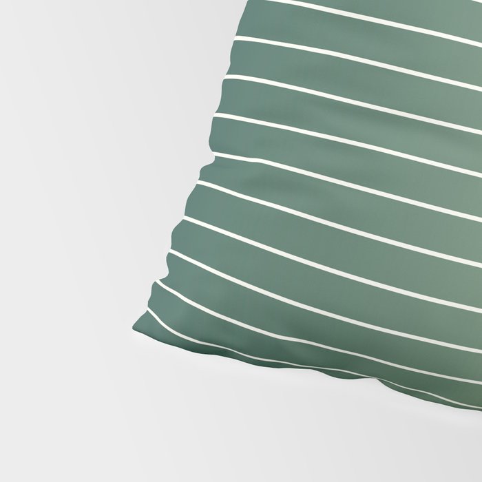 Ombre Arch XIV Green Gradient Modern Geometric Lines Pillow Sham Gallery Image 4