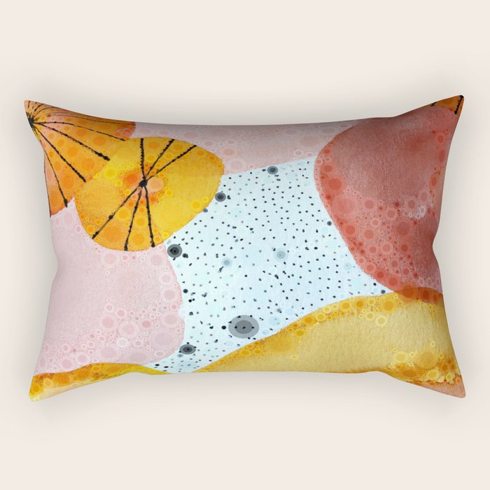 Moments of Happiness Surrounded Her Like Sunshine Rectangular Pillow Gallery Image 2