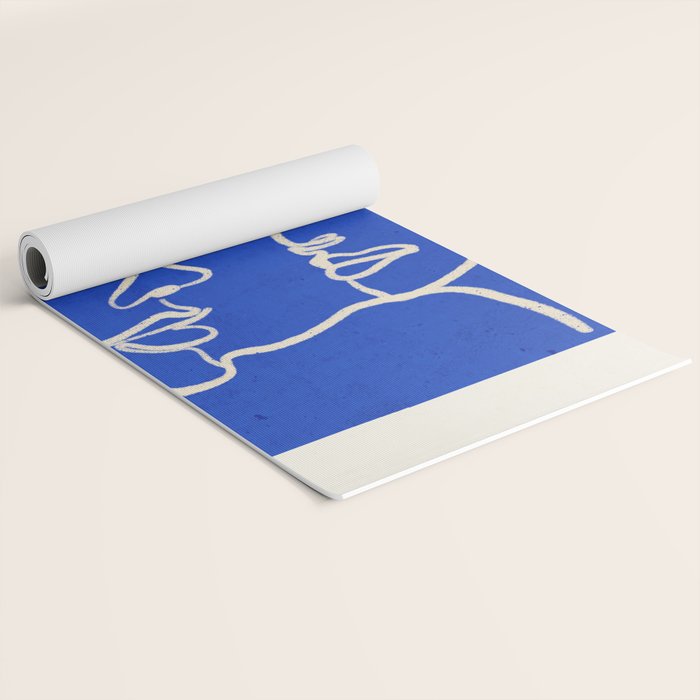 Minimal Abstract Art Three Faces 2 Yoga Mat Gallery Image 2
