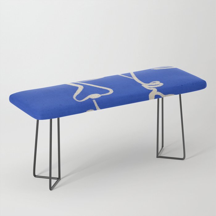Minimal Abstract Art Three Faces 2 Bench Gallery Image 1