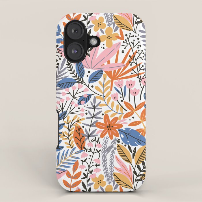 Colorful Jungle Garden iPhone Case Gallery Image 1
