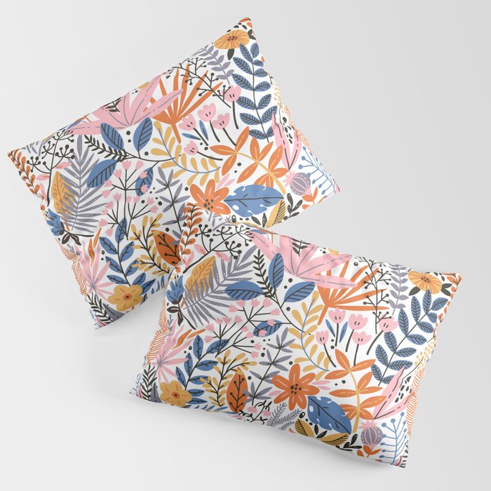 Colorful Jungle Garden Pillow Sham Gallery Image 3