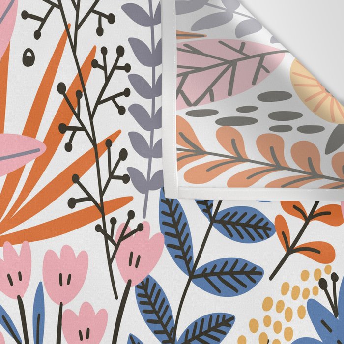 Colorful Jungle Garden Wall Tapestry Gallery Image 3