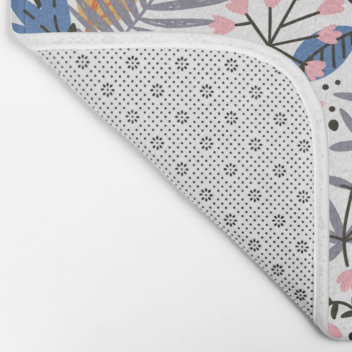 Colorful Jungle Garden Bath Mat Gallery Image 2