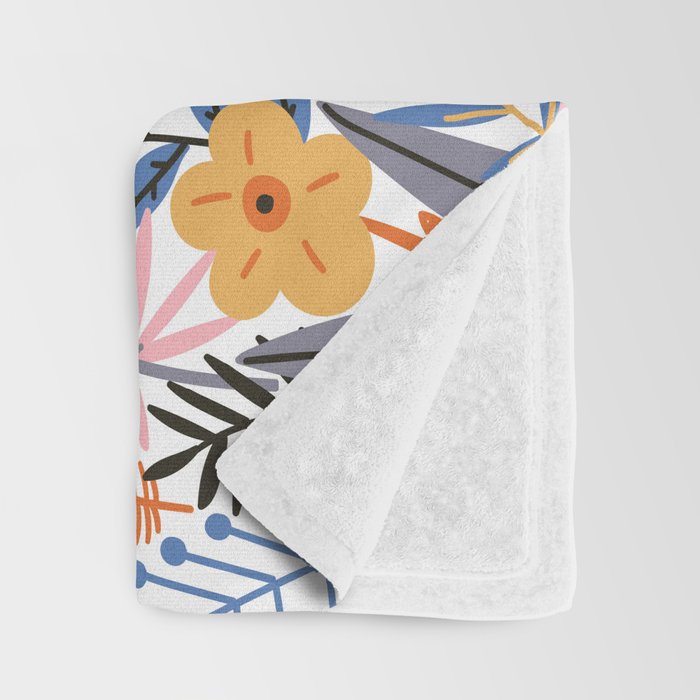 Colorful Jungle Garden Throw Blanket Gallery Image 3