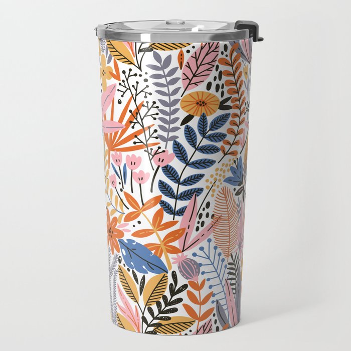Colorful Jungle Garden Travel Mug Gallery Image 2