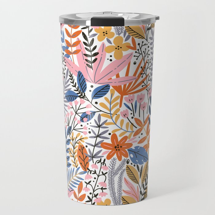 Colorful Jungle Garden Travel Mug Gallery Image 1