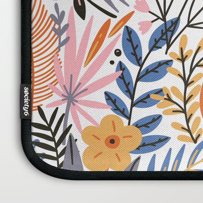 Colorful Jungle Garden Laptop Sleeve Gallery Image 3