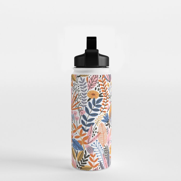 Colorful Jungle Garden Water Bottle Gallery Image 2