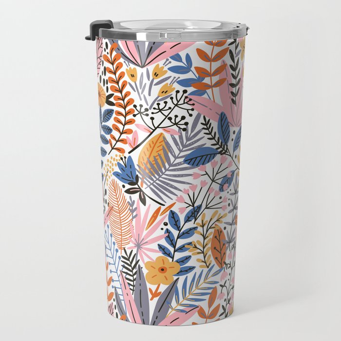 Colorful Jungle Garden Travel Mug Gallery Image 3