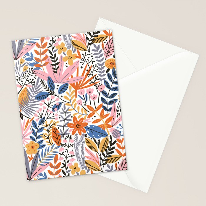 Colorful Jungle Garden Stationery Card Gallery Image 2