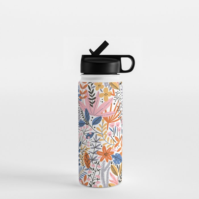 Colorful Jungle Garden Water Bottle Gallery Image 1