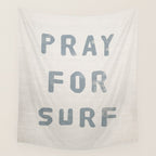 Pray For Surf (Linen) Wall Tapestry Gallery Image 4