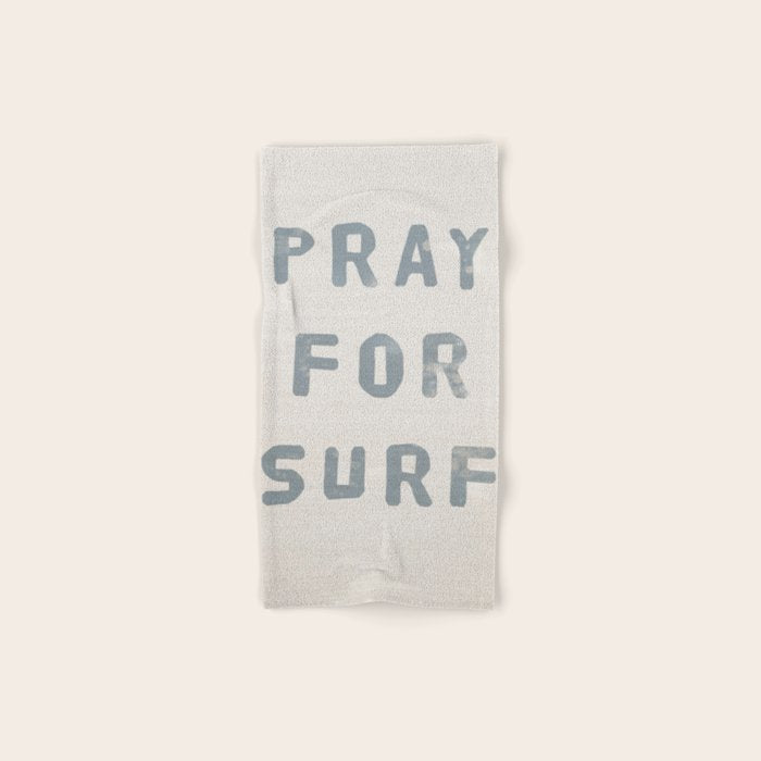 Pray For Surf (Linen) Bath Towel Gallery Image 1
