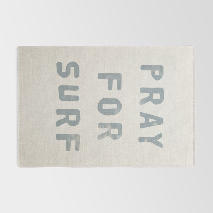 Pray For Surf (Linen) Rug Gallery Image 2