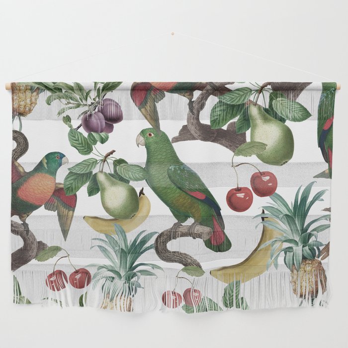 Tropical Vintage Floral and Fauna Wall Hanging Gallery Image 1