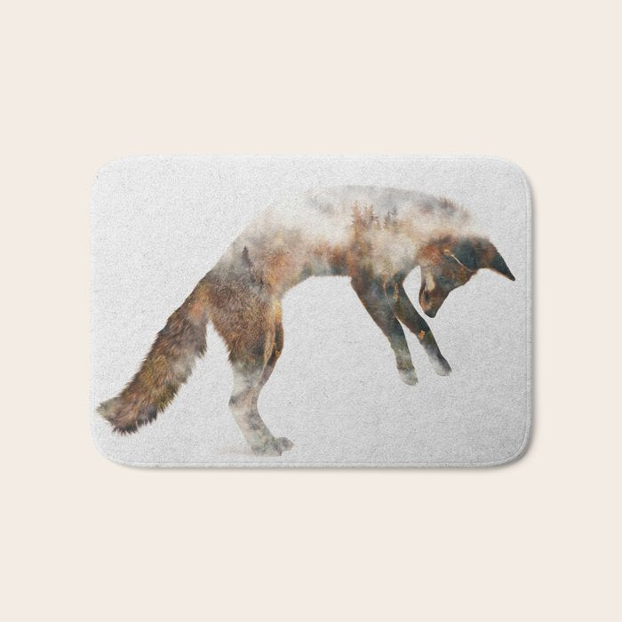 Jumping Fox Bath Mat Gallery Image 1