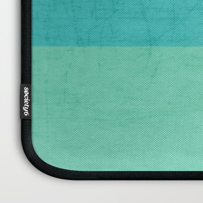 three stripes - teal Laptop Sleeve Gallery Image 3