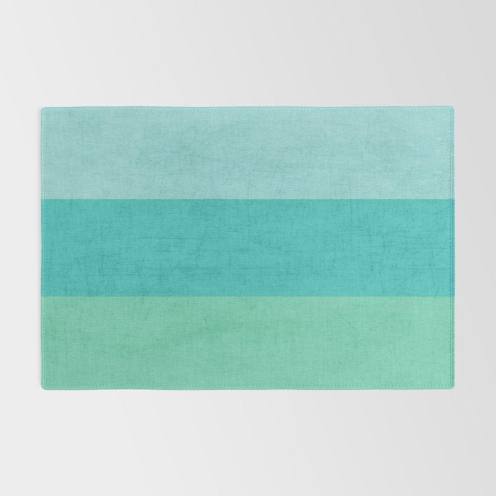 three stripes - teal Rug Gallery Image 2