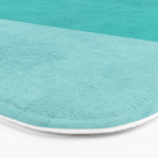 three stripes - teal Bath Mat Gallery Image 3