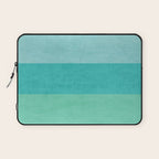 three stripes - teal Laptop Sleeve Gallery Image 1