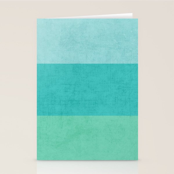 three stripes - teal Stationery Card Gallery Image 1