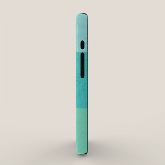 three stripes - teal iPhone Case Gallery Image 2